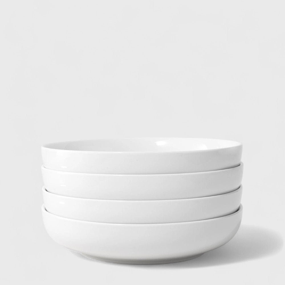 Public Goods Household Ceramic Dinner Bowls (Set of 4)