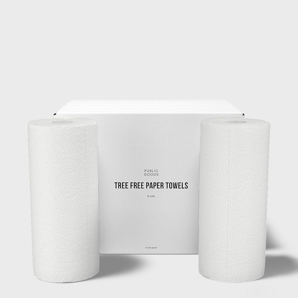 Public Goods Household Tree-Free Paper Towels - 6 Roll Box