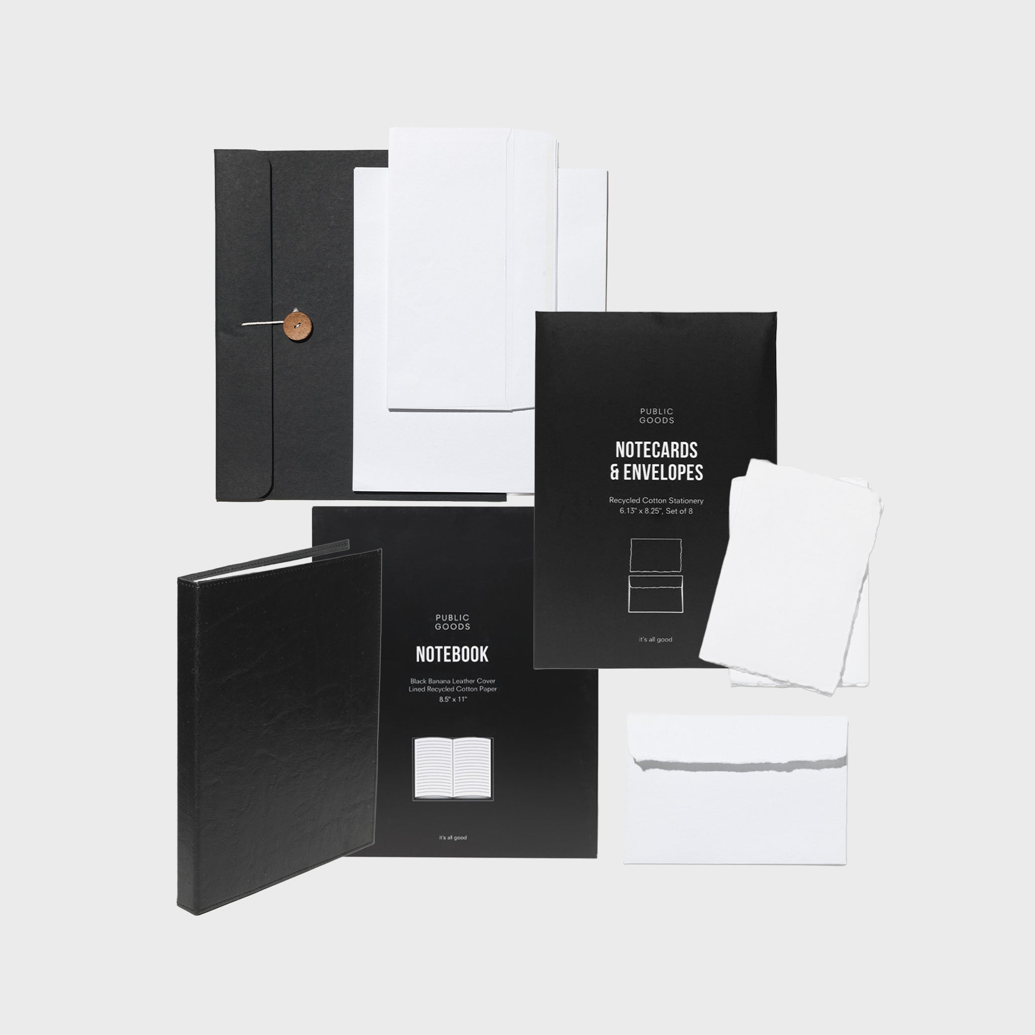 Public Goods Product Set Notes & Letters Bundle