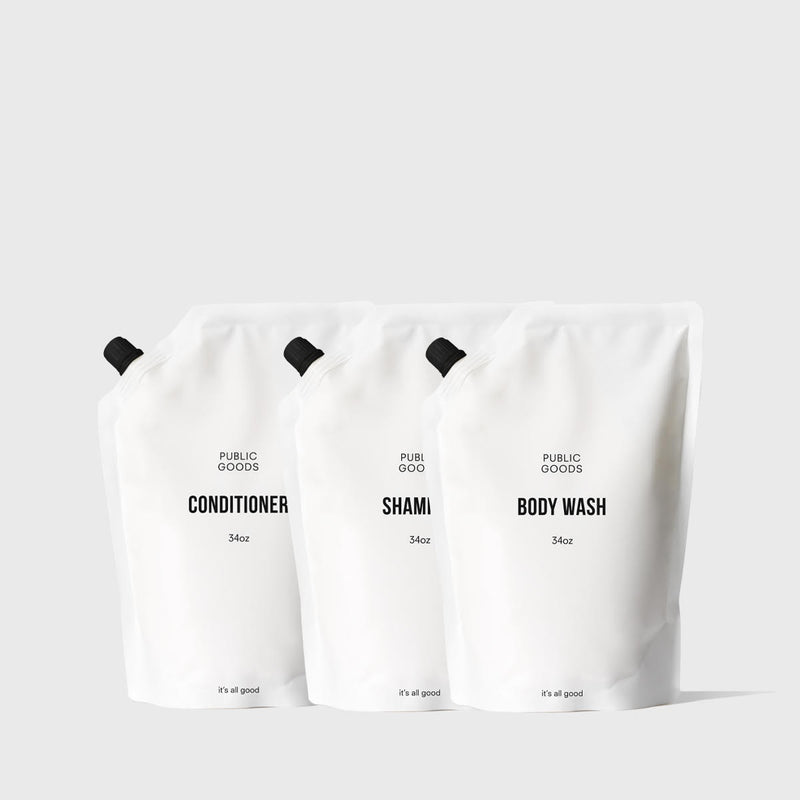 Public Goods Shower Essentials Refill Bundle