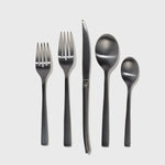 Public Goods 18/10 Black Stainless Steel Forged Flatware Set