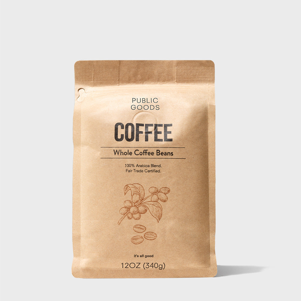 Public Goods Grocery Whole Bean Coffee