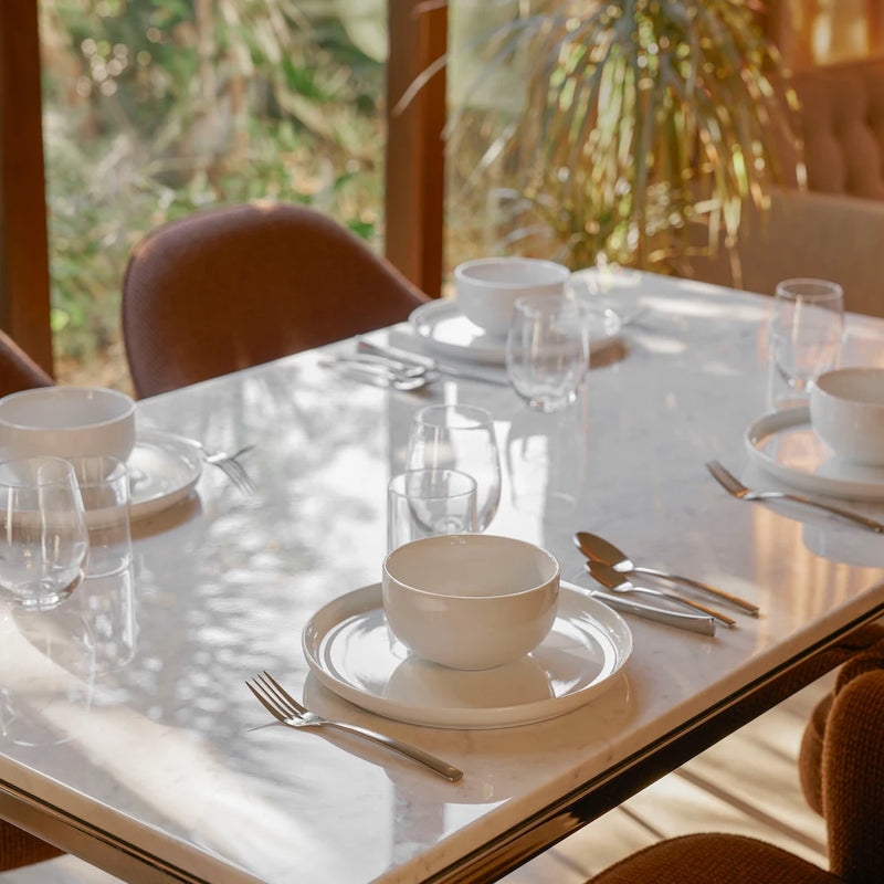 Public Goods Household Ceramic Dinner Plates (Set of 4)