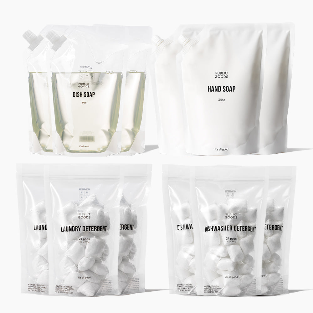 Public Goods Household Cleaning Refill Set (3 Month Supply)