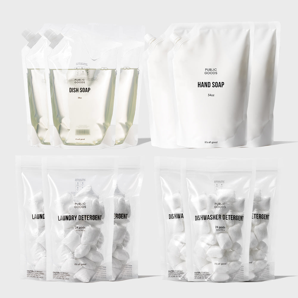 Public Goods Household Cleaning Refill Set (3 Month Supply)
