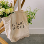 Public Goods Household Organic Reusable Cotton Tote Bag