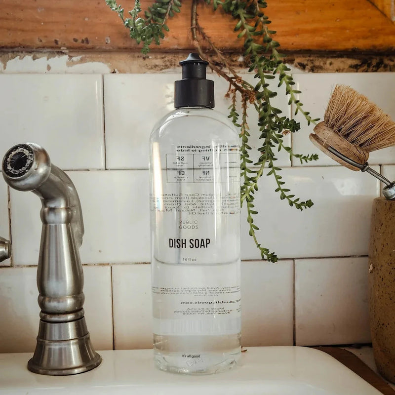 Public Goods Household Mandarin Basil Dish Soap