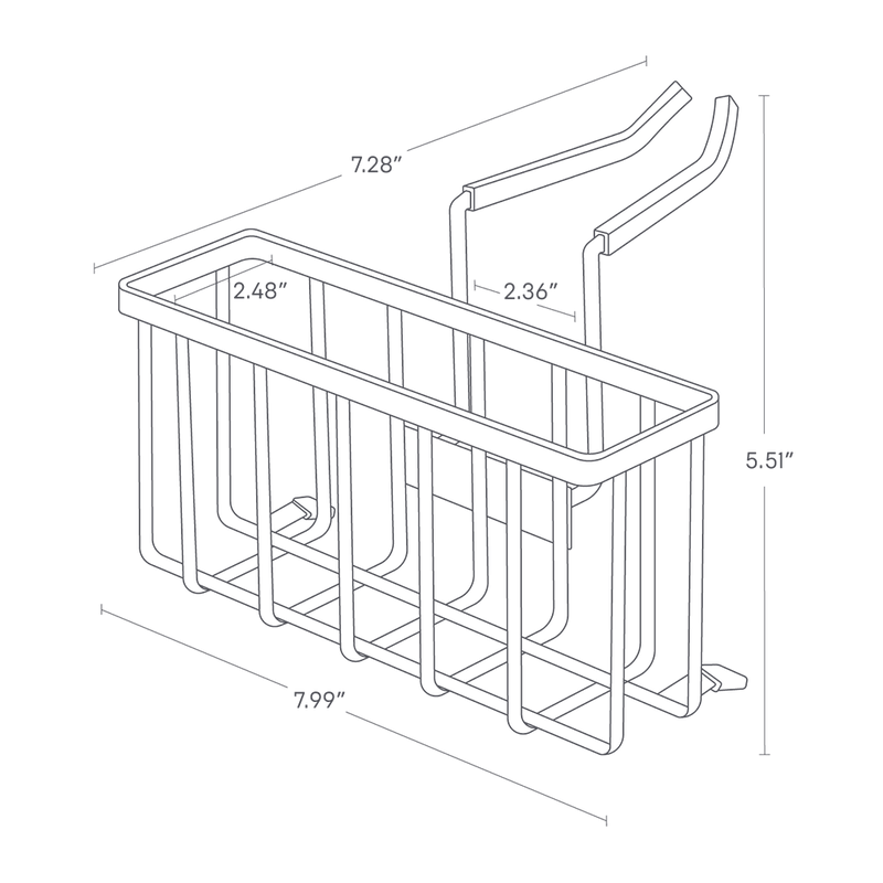 Yamazaki Home Sponge Holder Yamazaki Faucet-Hanging Sponge Caddy