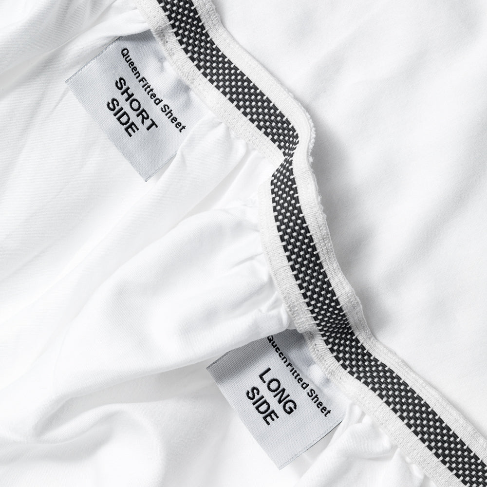 Public Goods Household Organic Cotton White Duvet Cover & Fitted Sheet Set