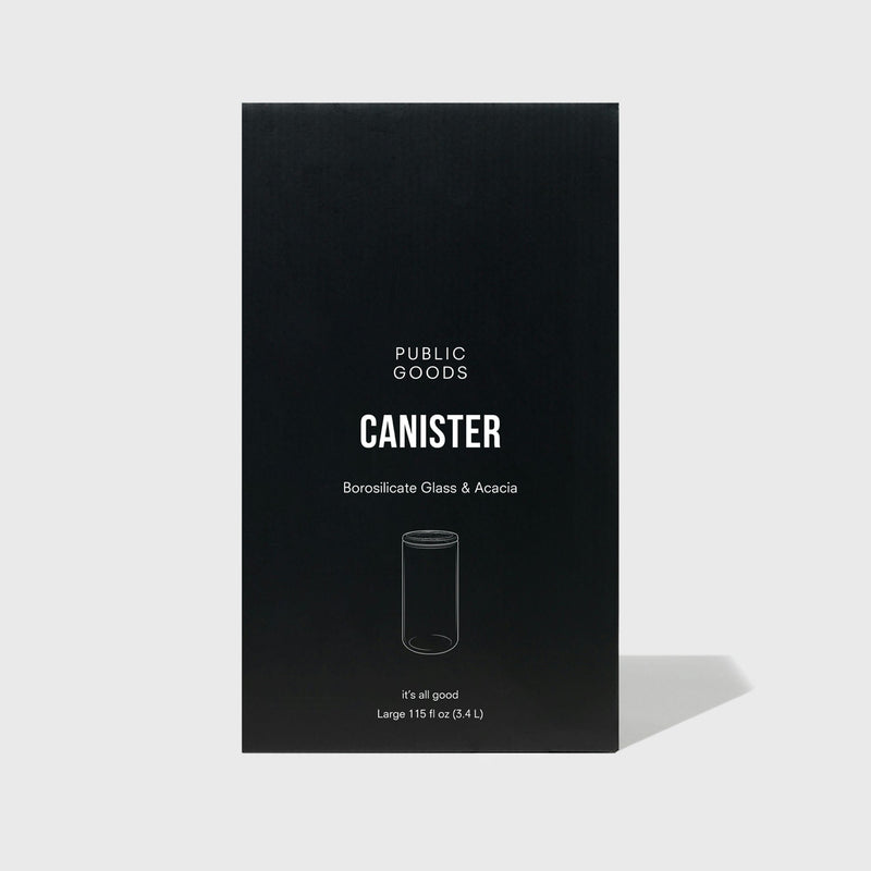 Public Goods Large Glass Canister