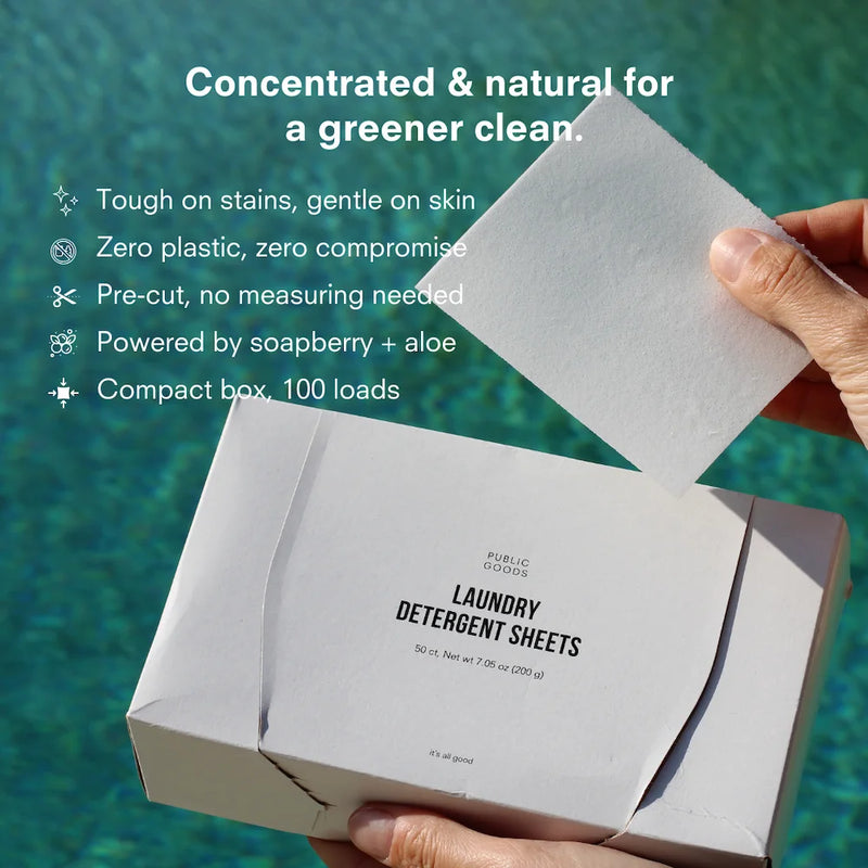 Public Goods Household Laundry Detergent Sheets