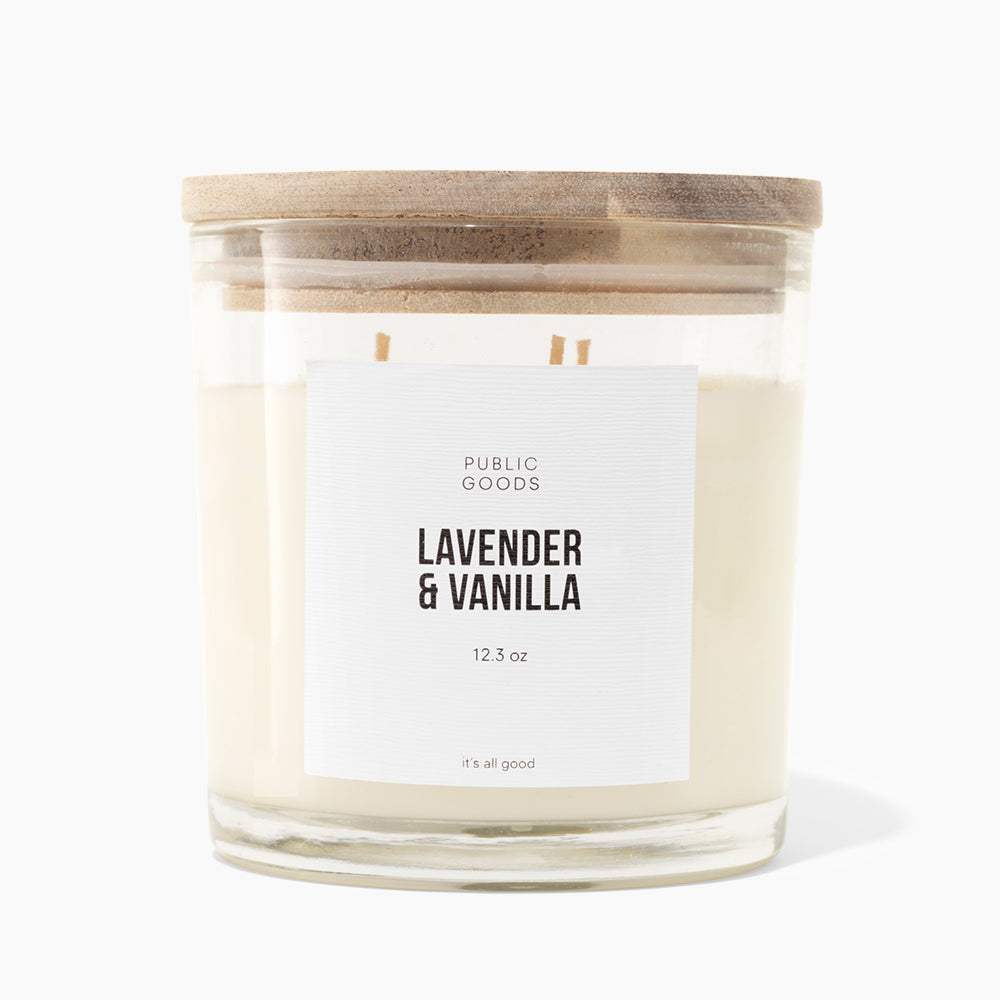 Public Goods Household Lavender & Vanilla Soy Candle
