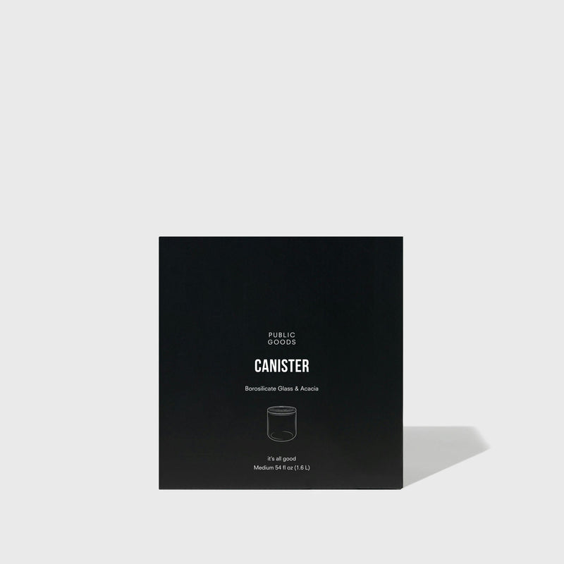 Public Goods Medium Glass Canister