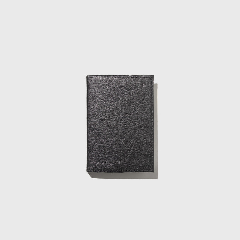 Public Goods Stationery Black Unlined Banana Leather Notebook (4" x 6")