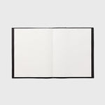 Public Goods Stationery Black Unlined Banana Leather Notebook (8.5" x 11")