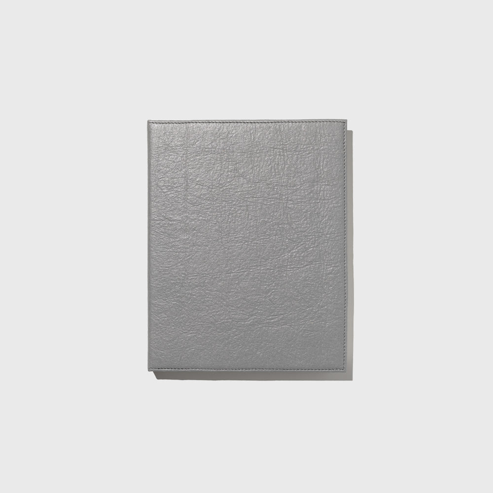 Public Goods Stationery Grey Unlined Banana Leather Notebook (8.5