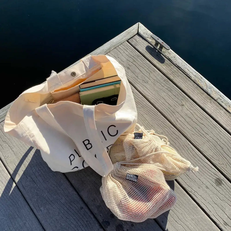 Public Goods Household Organic Reusable Cotton Tote Bag