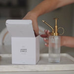 Public Goods Lavender & Vanilla Scented Soy Candle (3 Wick, 12.3oz) | Made With Essential Oils | Acacia Wood Lid in Upcycle-Ready Glass Jar