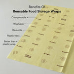 Public Goods Household Reusable Food Storage Wraps