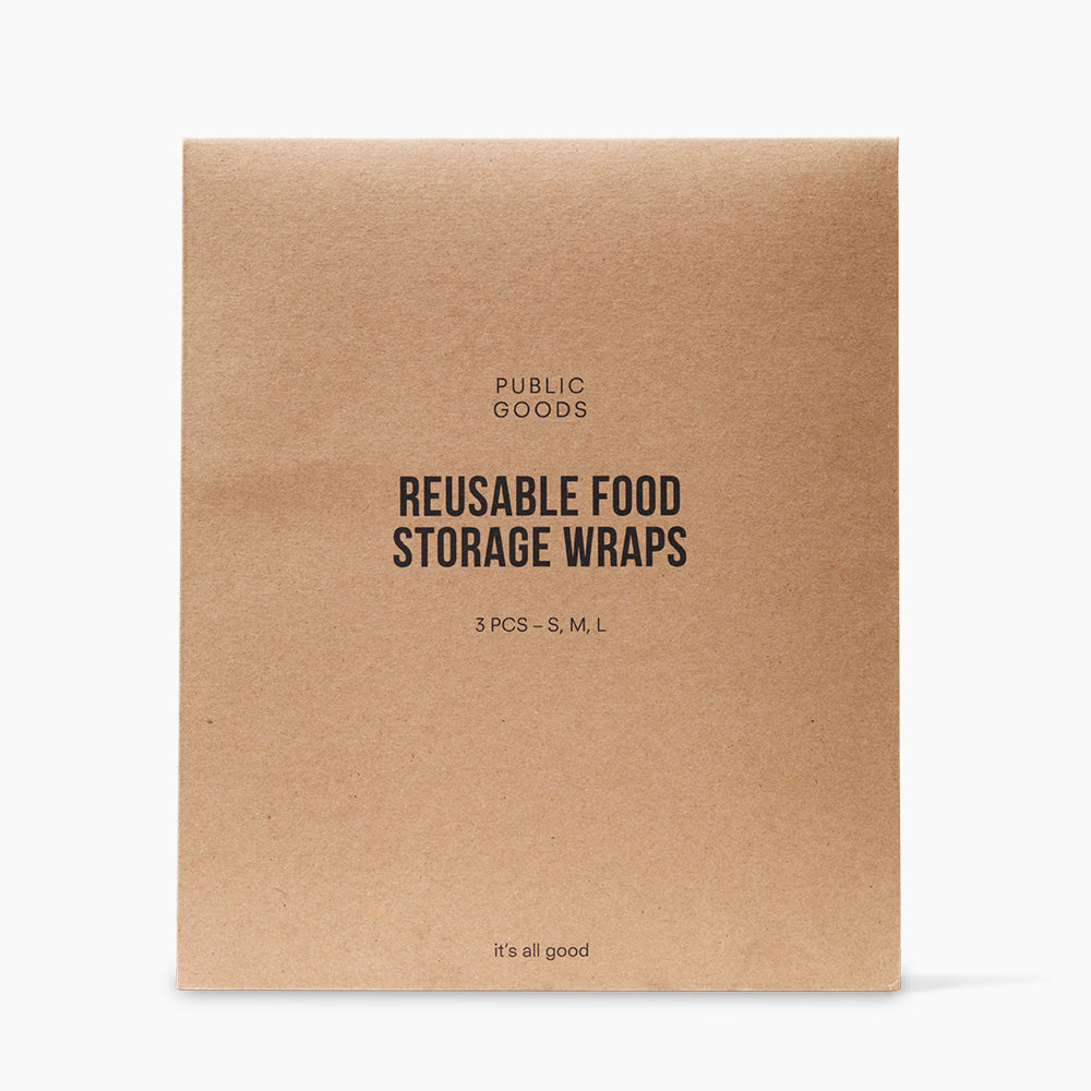Public Goods Kitchen & Dining Reusable Beeswax Food Storage Wraps