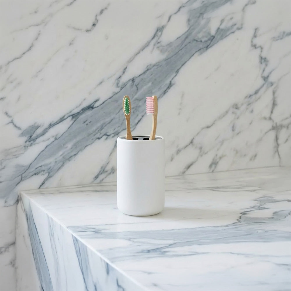 Public Goods Household Stoneware Toothbrush Holder