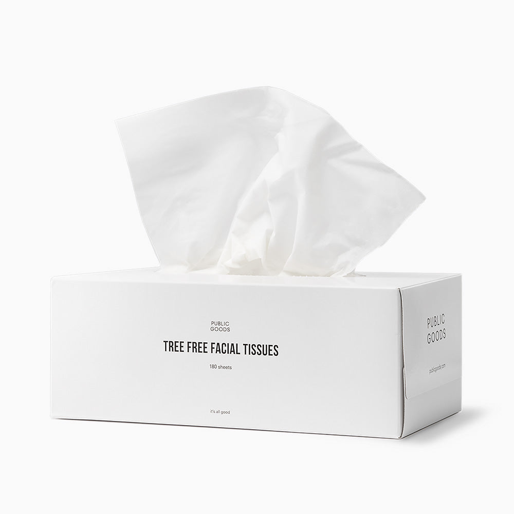 Public Goods Household Tree Free Facial Tissues