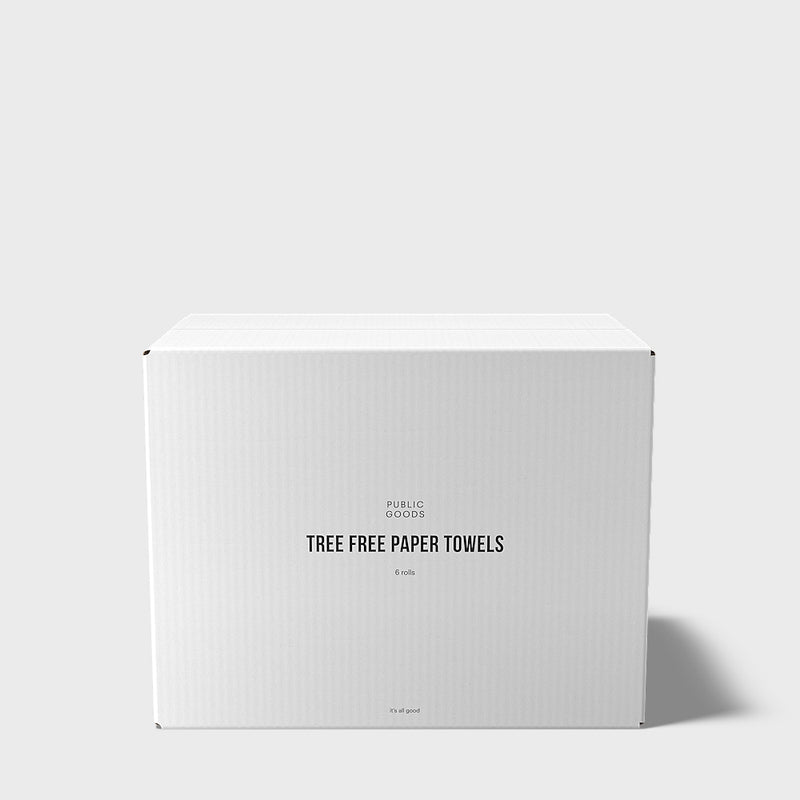 Public Goods Household Tree-Free Paper Towels - 6 Roll Box