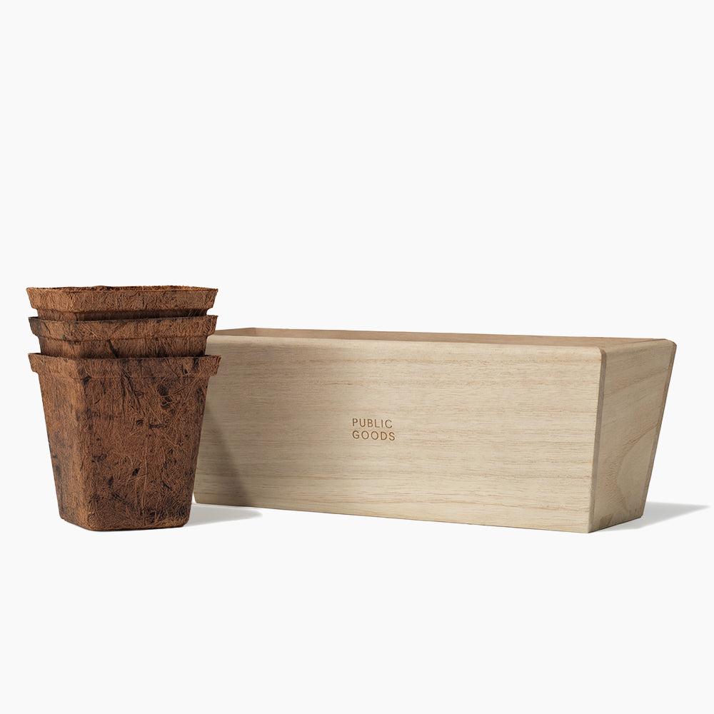 Public Goods Household Wooden Herb Planter